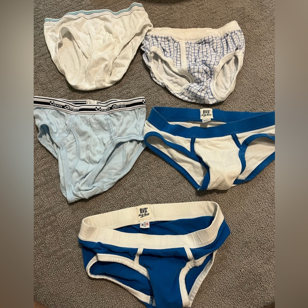 Sets of men briefs purchased in Japan. Size M